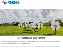 Tablet Screenshot of bubblesports.com